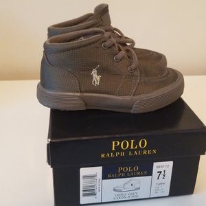 Grey Polo Toddler Shoes